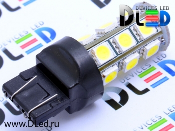   Автолампа светодиодная W21W - T20 - 7443 - W3х16q - 18 SMD 5050