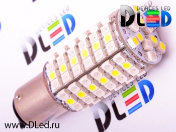   Автолампа светодиодная 1157 - P21/5W - BAY15d - 120 LED SMD3528 Белый-красный