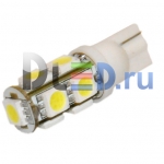   Автолампа светодиодная T10 - W5W - 9 SMD 5050