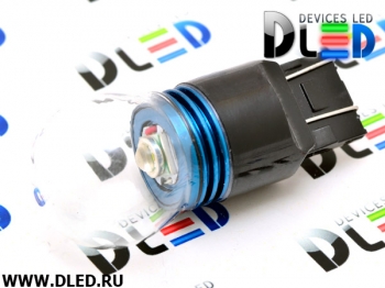   Автолампа светодиодная W21/5W - T20 - 7443 - W3х16q - CREE XML + Колба