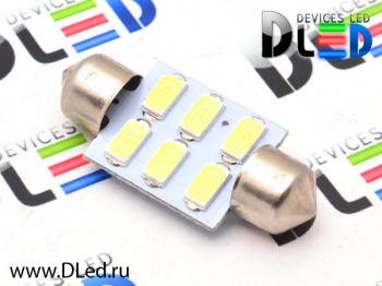   Автолампа светодиодная C5W FEST 36мм + SV8,5 - 6 SMD5630