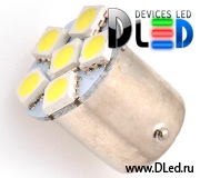   Автолампа светодиодная 1156 - P21W - S25 - BA15s - 6 SMD5050 Compact