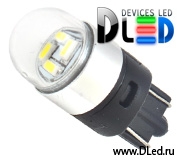   Автолампа светодиодная DLed T10 - W5W - 4 SMD3014 + Колба