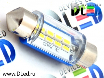   Автолампа светодиодная DLed C5W FEST 36мм + SV8,5 - 8 SMD3014