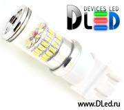   Автолампа светодиодная P27/7W - T25 - 3157 - 48 SMD3014 + Стабилизатор