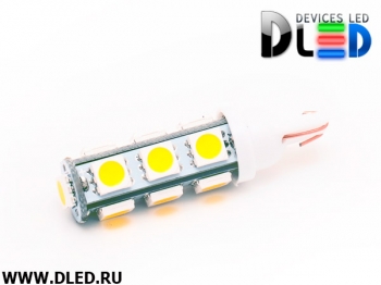   Лампа-светодиодная 24V T10 - W5W - 13 SMD 5050