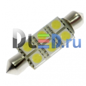   Лампа-светодиодная 24V C5W FEST 41мм SV8,5 - 6 SMD 5050