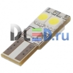   Автолампа светодиодная T10 - W5W - 4 SMD 5050 ( с обманкой)