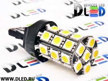   Лампа автомобильная светодиодная W21W - T20 - 7443 - W3х16q - 27 SMD 5050 Black