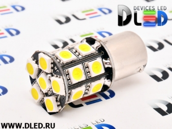   Лампа автомобильная светодиодная 1156 - PY21W - S25 - BAU15s - 20 SMD 5050 Black