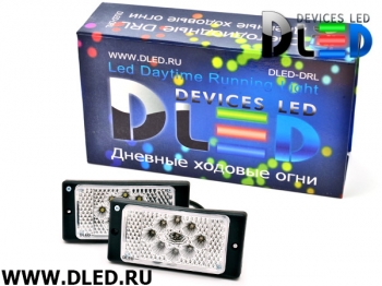   Штатные дневные ходовые огни ВАЗ 2110-2115 в ПТФ DLed DRL-149 DIP+S-Flux 2x2w