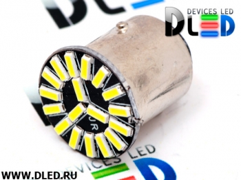   Автолампа светодиодная 1156 - PY21W - S25 - BA15s - 18 SMD 4014