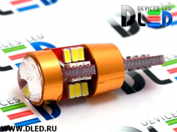   Автолампа светодиодная T10 - W5W - 27 SMD 3014 + Обманка