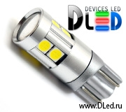   Автолампа светодиодная T10 - W5W - 9 SMD 3030