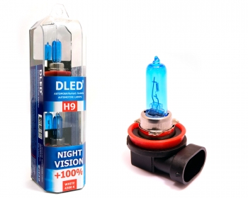   Лампа галогенная для авто DLED H9 Night Vision 4300K