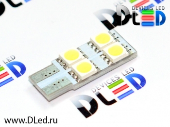   Автолампа светодиодная T10 - W5W - 4 SMD 5050