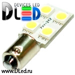   Автолампа светодиодная T4W - 4 SMD 5050