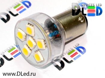   Автолампа светодиодная 1157 - P21/5W - S25 - BAY15d - 6 SMD 5050