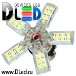   Автолампа светодиодная 1156 - P21W - S25 - BA15s - SMD 3528 Звезда