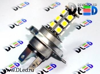   Автолампа светодиодная H4 - 18 SMD 5050 Black