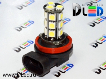   Автолампа светодиодная H11 - 18 SMD 5050 Black