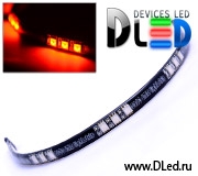   Светодиодная лента для авто 30см SMD5050 15Led Желтого свечения