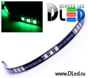   Светодиодная лента для авто 30см SMD5050 15Led Зеленого свечения